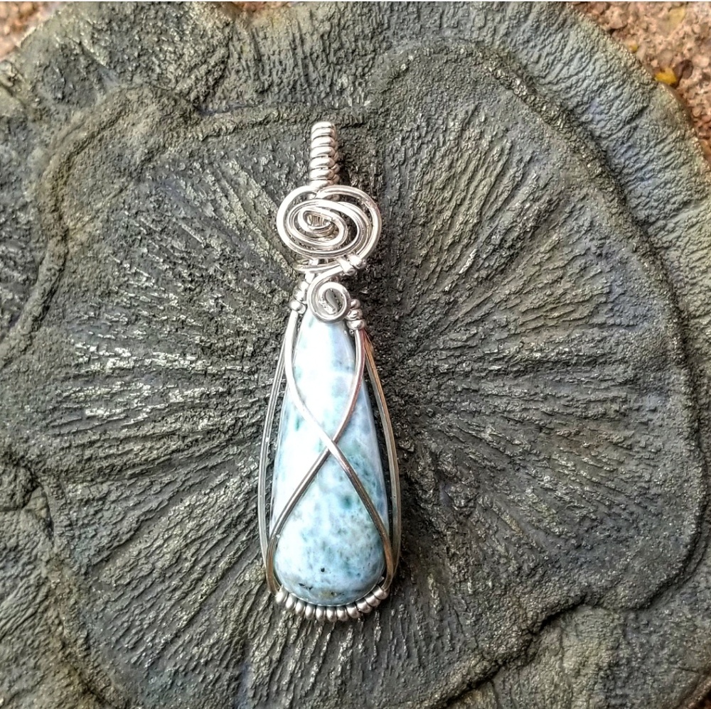 Larimar Silver Pendant ❤